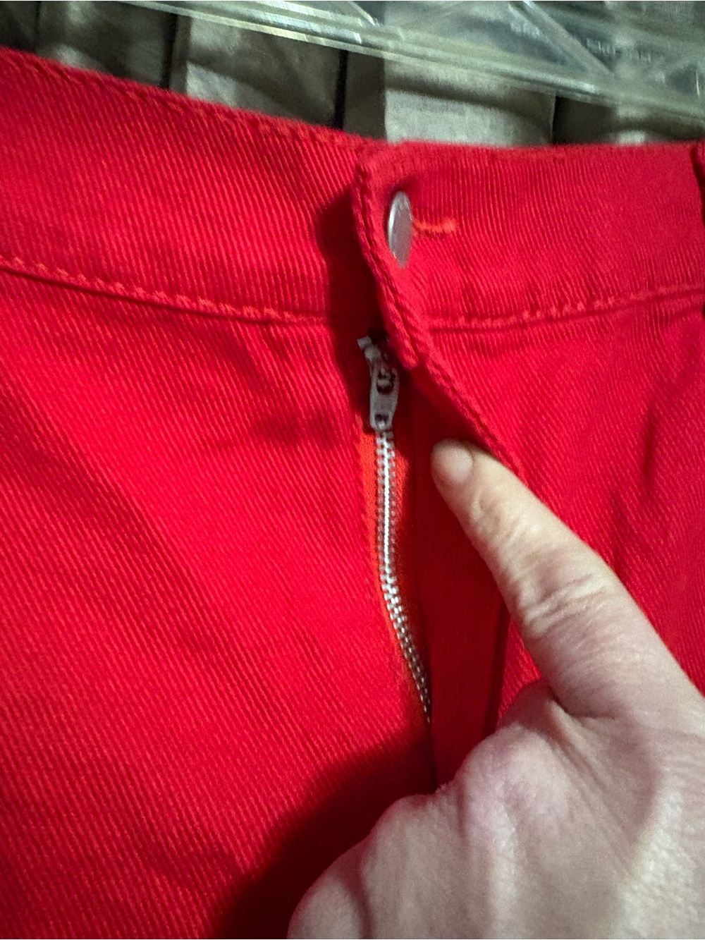 SHEIN Red Curve 1XL Mini Skirt with Side Pocket Detail ↔️17↕️16 #1992 - Picture 4 of 6